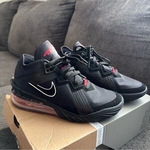 🏀 Nike LeBron 18 XVIII Low "Bred" Basketball Shoes Sz M 6 / W 7.5 OG Box